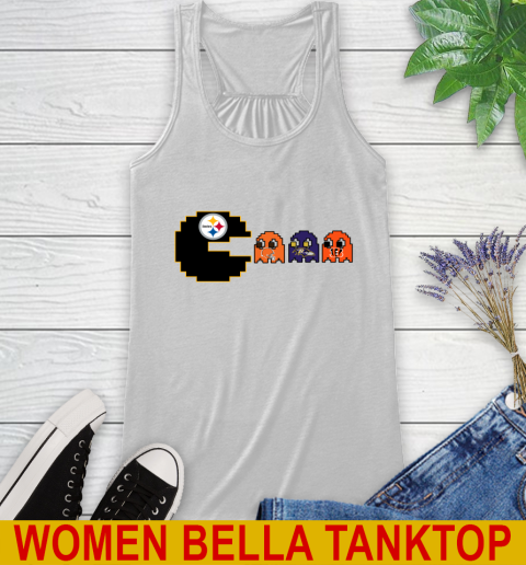 Pittsburgh Steelers NFL Football Pac Man Champion Racerback Tank