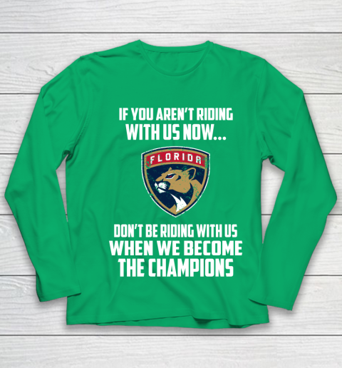 NHL Florida Panthers Hockey We Become The Champions Youth Long Sleeve 4