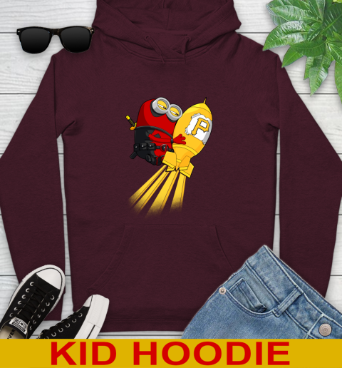 MLB Baseball Pittsburgh Pirates Deadpool Minion Marvel Shirt Youth Hoodie 7