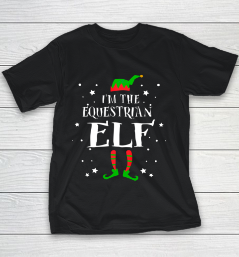 I m The Equestrian Elf Funny Cute Xmas Gift Youth T-Shirt