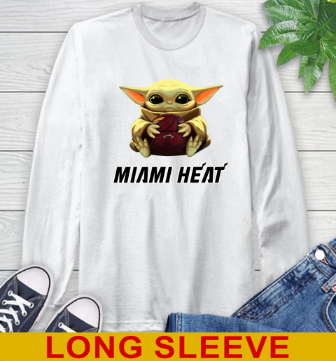 NBA Basketball Miami Heat Star Wars Baby Yoda Shirt 58