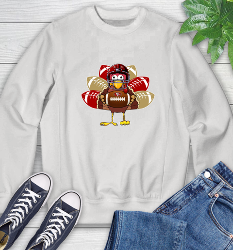 San Francisco 49ers Turkey Thanksgiving Day Sweatshirt