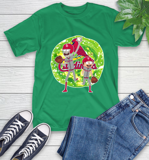 MLB St.Louis Cardinals Rick And Morty Baseball Sports T-Shirt 7