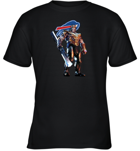 NFL Spider Man Avengers Endgame Football Buffalo Bills Youth T-Shirt