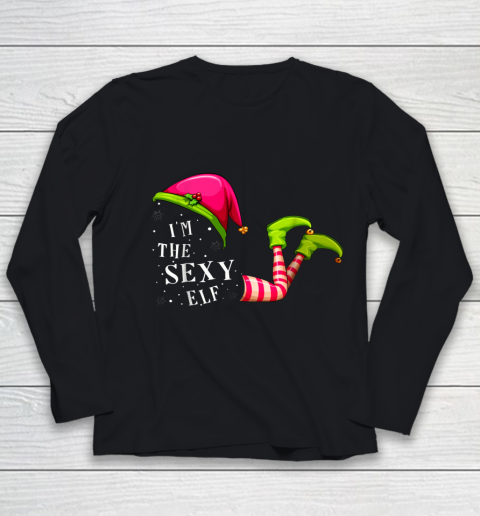 Sexy Elf Matching Family Group Christmas Funny Youth Long Sleeve