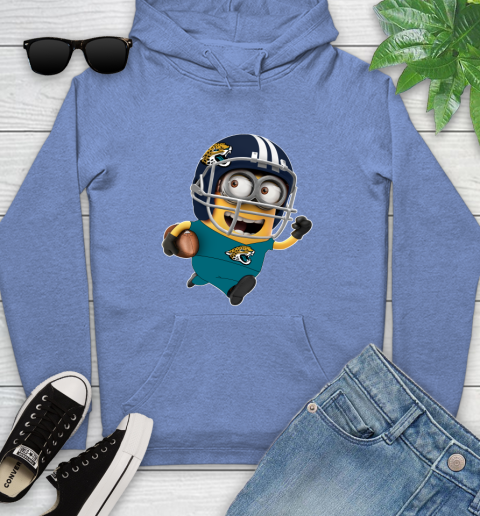 NFL Jacksonville Jaguars Minions Disney Football Sports Youth Hoodie 12