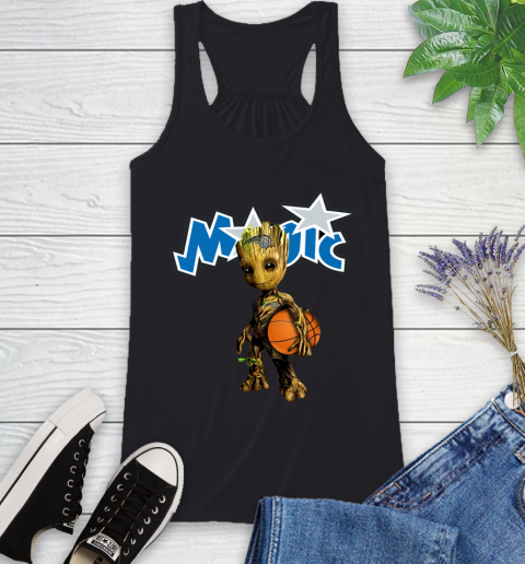 Orlando Magic NBA Basketball Groot Marvel Guardians Of The Galaxy Racerback Tank 2