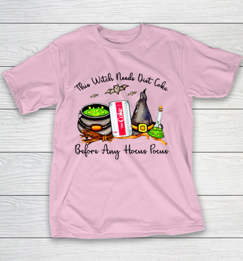 Hocus Pocus Halloween  This Witch Need Diet Coke Youth T-Shirt 5