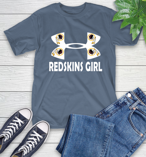 NFL Washington Redskins Girl Under Armour Football Sports T-Shirt 8