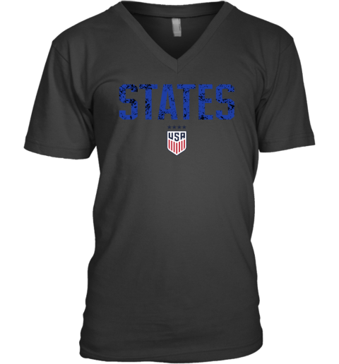 USWNT States Logo V-Neck T-Shirt