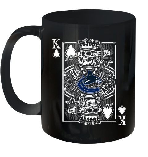 Vancouver Canucks NHL Hockey The King Of Spades Death Cards Shirt Ceramic Mug 11oz