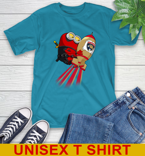 NHL Hockey Florida Panthers Deadpool Minion Marvel Shirt T-Shirt 9