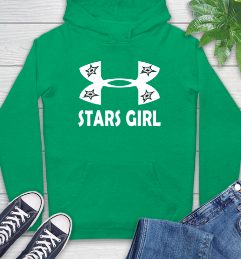 NHL Dallas Stars Girl Under Armour Hockey Sports Hoodie 8