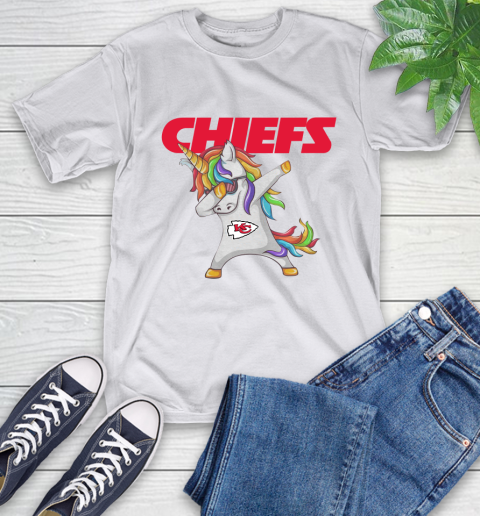 Kansas City Chiefs NFL Football Funny Unicorn Dabbing Sports T-Shirt 12
