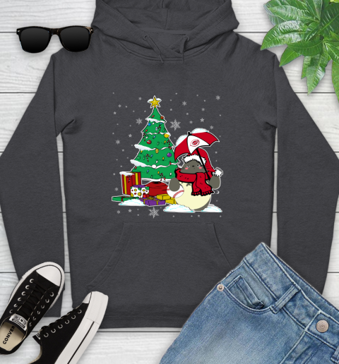 Cincinnati Reds MLB Baseball Cute Tonari No Totoro Christmas Sports (1) Youth Hoodie 8