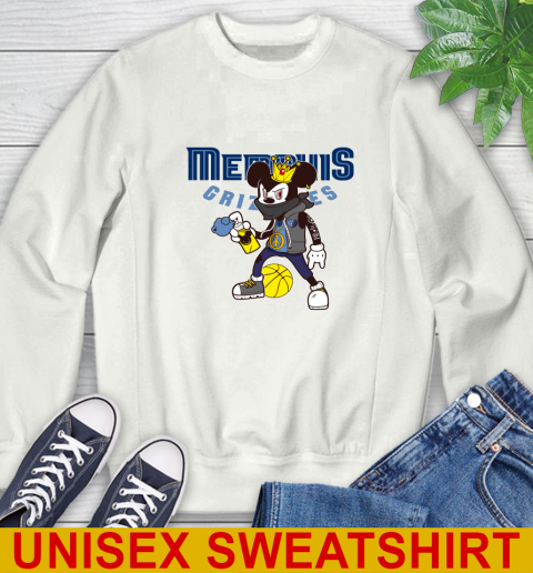 Memphis Grizzlies NBA Basketball Mickey Peace Sign Sports Sweatshirt