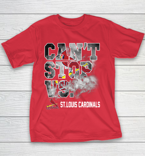 MLB St.Louis Cardinals Baseball Can't Stop Vs Cardinals Youth T-Shirt 7