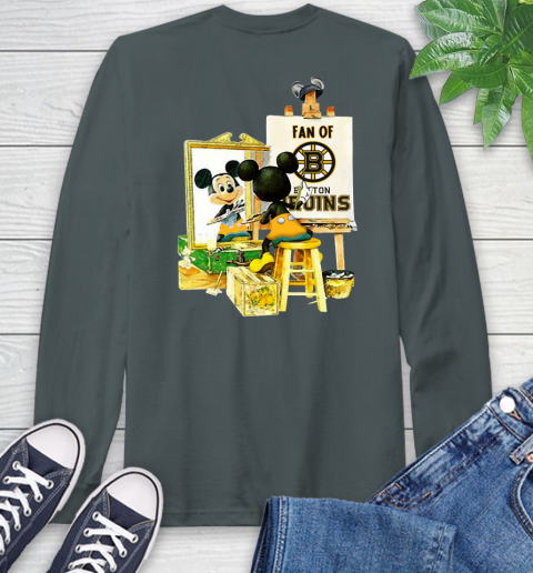 NHL Hockey Boston Bruins Mickey Drawing Shirt 60