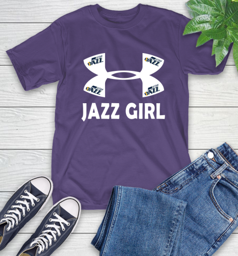 NBA Utah Jazz Girl Under Armour Basketball Sports T-Shirt 5