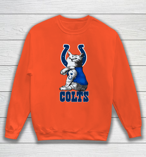 NFL Football My Cat Loves Indianapolis Colts Sweatshirt 3