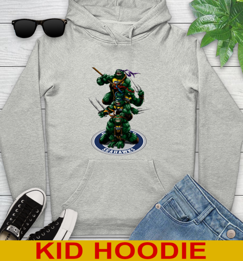 NFL Football Seattle Seahawks Teenage Mutant Ninja Turtles Shirt Youth Hoodie