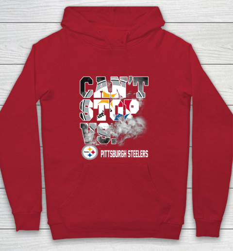 NFL Pittsburgh Steelers Can't Stop Vs Youth Hoodie 7