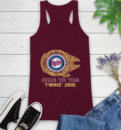 MLB Come To The Minnesota Twins Side Star Wars Baseball Sports Racerback Tank 2