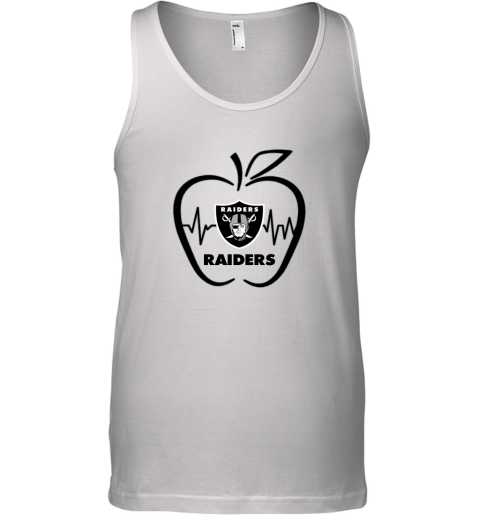 Apple Heartbeat Teacher Symbol Oakland Raiders - Rookbrand