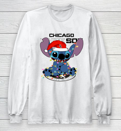 Chicago White Sox MLB noel stitch Baseball Christmas Long Sleeve T-Shirt