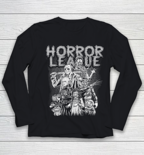 Chucky Tshirt Horror League Youth Long Sleeve