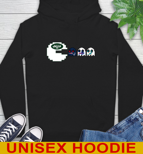 New York Jets NFL Football Pac Man Champion Hoodie 2