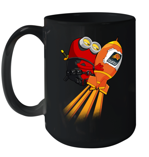 NBA Basketball Phoenix Suns Deadpool Minion Marvel Shirt Ceramic Mug 15oz