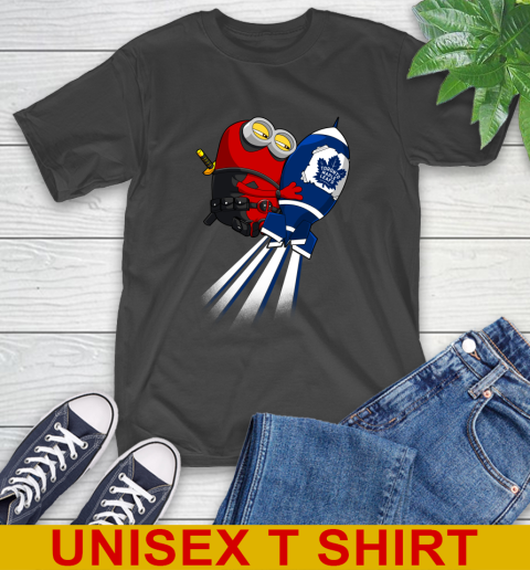 NHL Hockey Toronto Maple Leafs Deadpool Minion Marvel Shirt T-Shirt