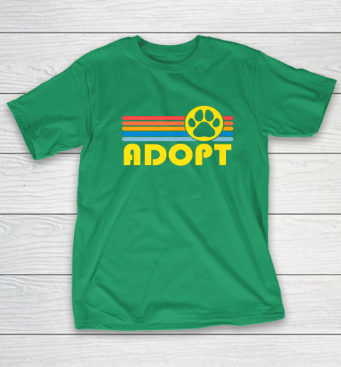 Rescue Animal Adoption Adopt Cat or Dog Vintage Retro Sunset T-Shirt 5