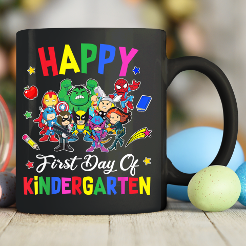 Happy First Day 1st grade Superheroes Back To School Ceramic Mug 11oz