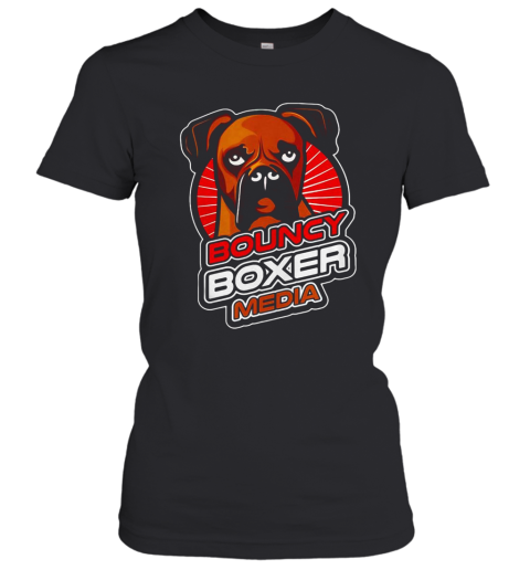 Boxer Dogs Bouncy Boxer Media Women's T-Shirt