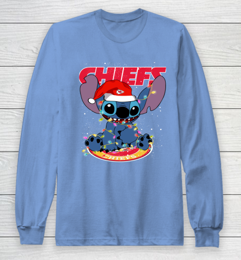 Kansas City Chiefs NFL Football noel stitch Christmas Long Sleeve T-Shirt 8