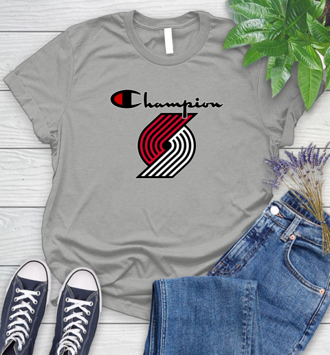 NBA Basketball Portland Trail Blazers Champion Shirt Women's T-Shirt 10
