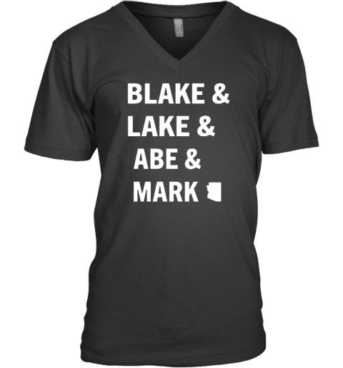 Kari Lake Blake & Lake & Abe & Mark V-Neck T-Shirt