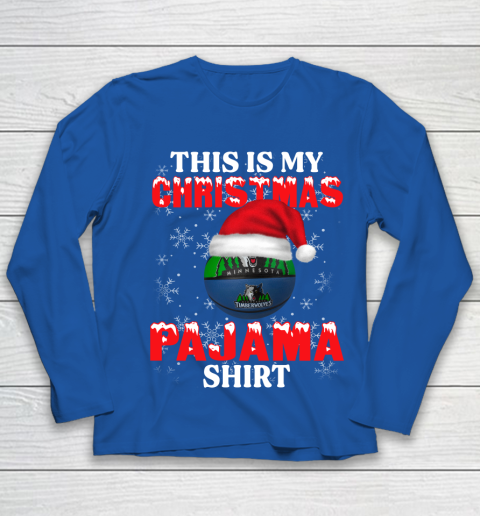 Minnesota Timberwolves This Is My Christmas Pajama Shirt NBA Youth Long Sleeve 7