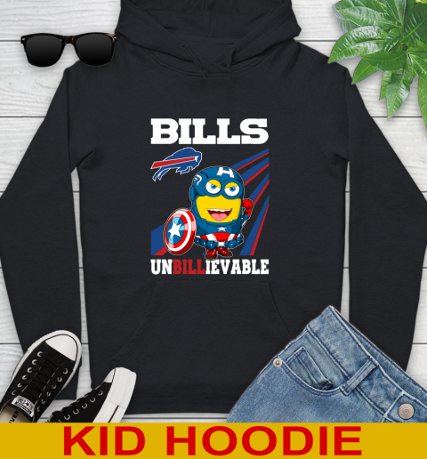 NFL Football Buffalo Bills Captain America Marvel Avengers Minion Shirt Youth Hoodie