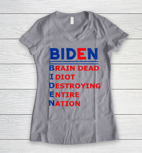 Republicans voter Anti Joe Biden Women's V-Neck T-Shirt 2