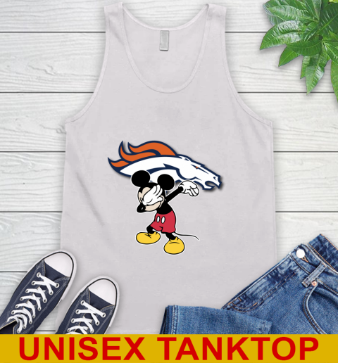 Denver Broncos NFL Football Dabbing Mickey Disney Sports Tank Top