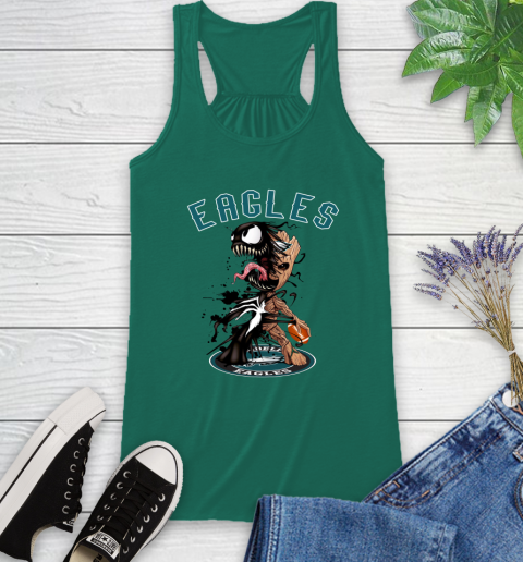 NFL Philadelphia Eagles Football Venom Groot Guardians Of The Galaxy Racerback Tank 7