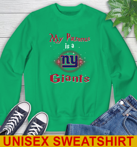 NFL Football Harry Potter My Patronus Is A New York Giants Sweatshirt Tee For Sports