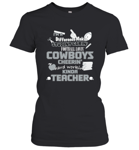 Dallas Cowboys NFL I'm A Difference Making Student Caring Football Loving  Kinda Teacher Youth T-Shirt