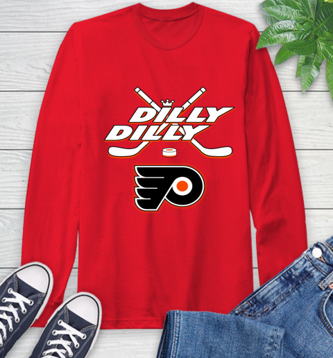 NHL Philadelphia Flyers Dilly Dilly Hockey Sports Long Sleeve T-Shirt 10