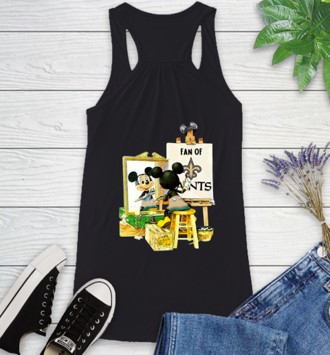 NFL Football New Orleans Saints Mickey Drawing Shirt 37