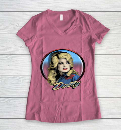 Dolly Parton Western Women's V-Neck T-Shirt 7