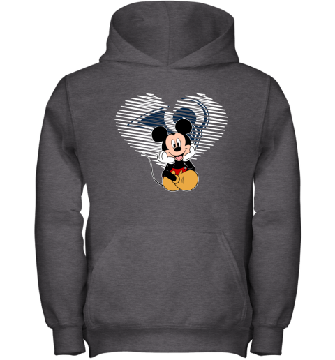 NFL Los Angeles Rams The Heart Mickey Mouse Disney Football T Shirt DVAqC3BmtxT youth hoodie 43 95 151514 front dark heather